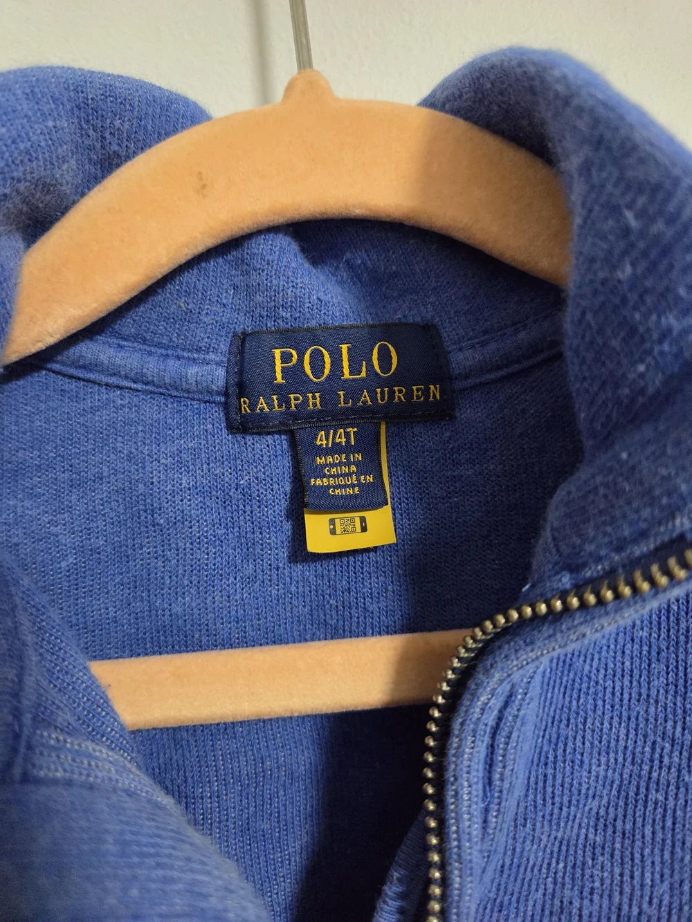 2 Pair Polo by Ralph Lauren Kid's Blue Half-Zip Sweater - Picture 2 of 4